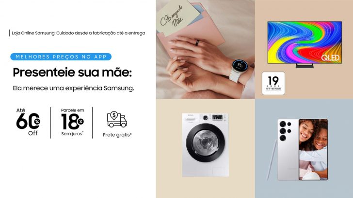Dia das Mães Samsung: Games e eletrônicos com até 60% OFF!