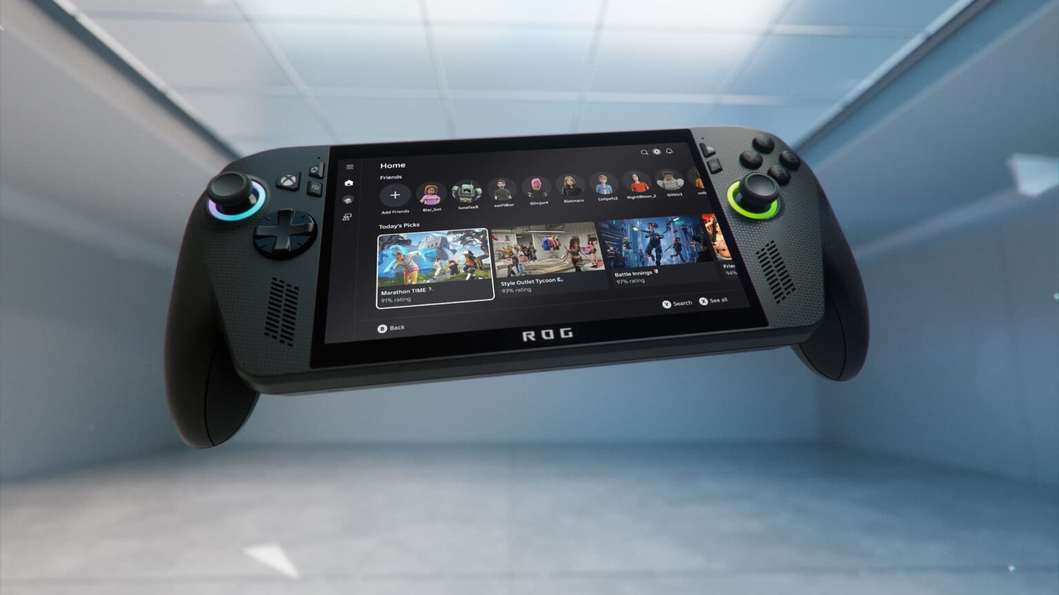 Xbox portátil chega com dois novos consoles da Microsoft e Asus