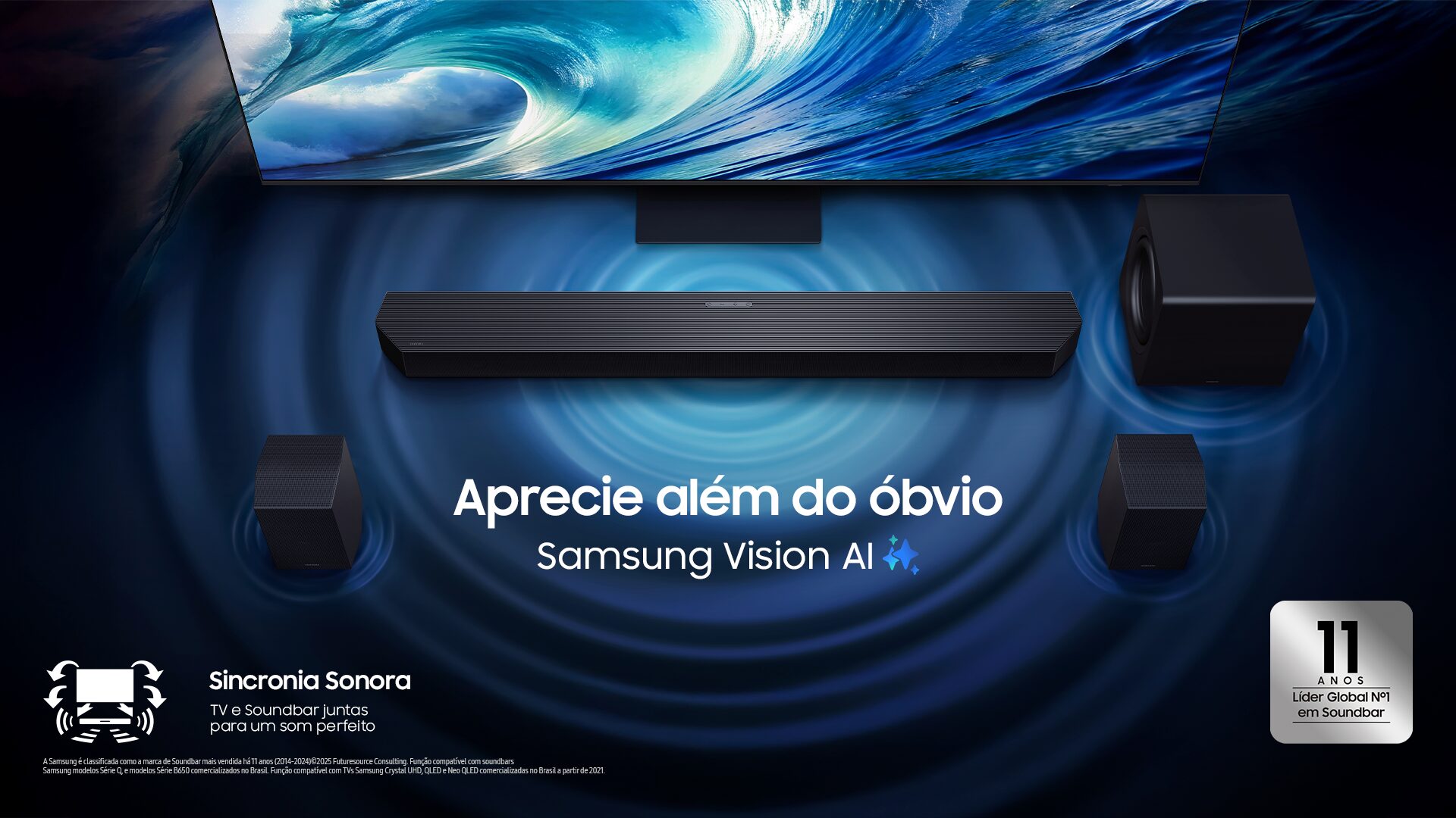 Samsung eleva o áudio dos games com novas soundbars imersivas