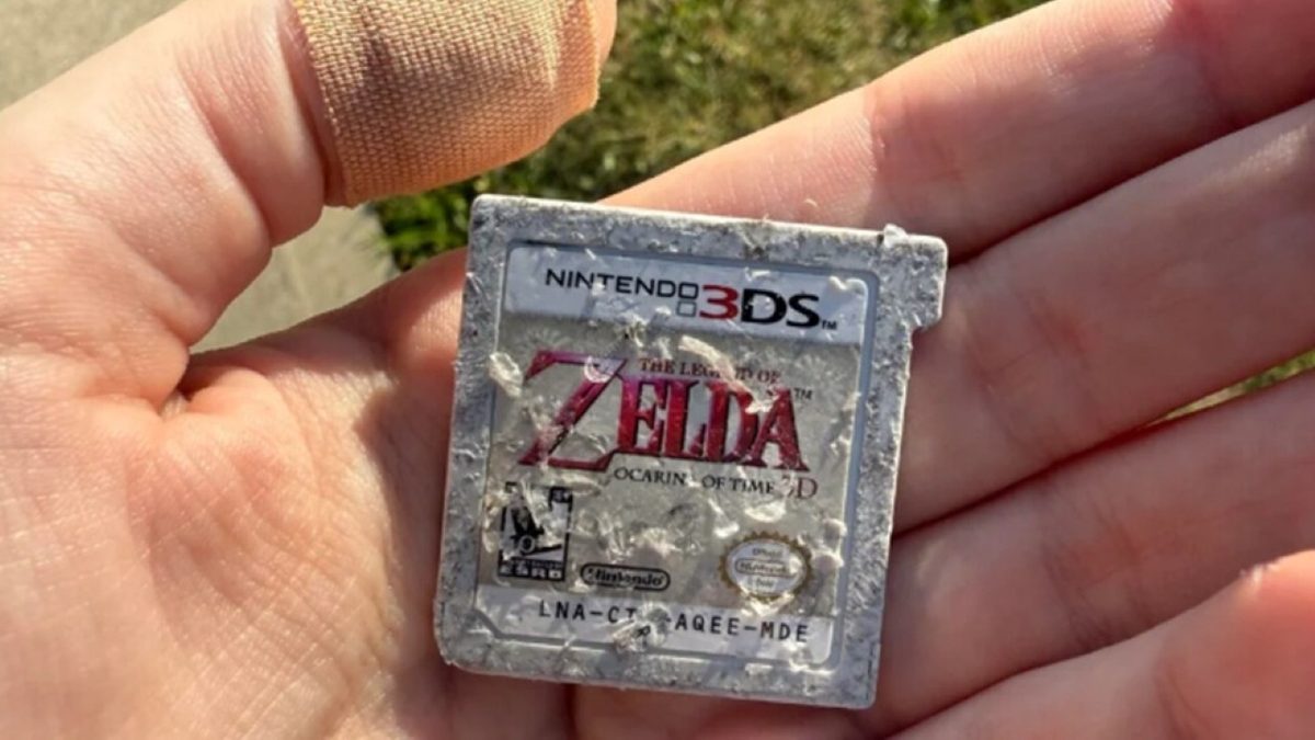 Cartucho de Zelda destruído “milagrosamente” funciona após achados empoeirados