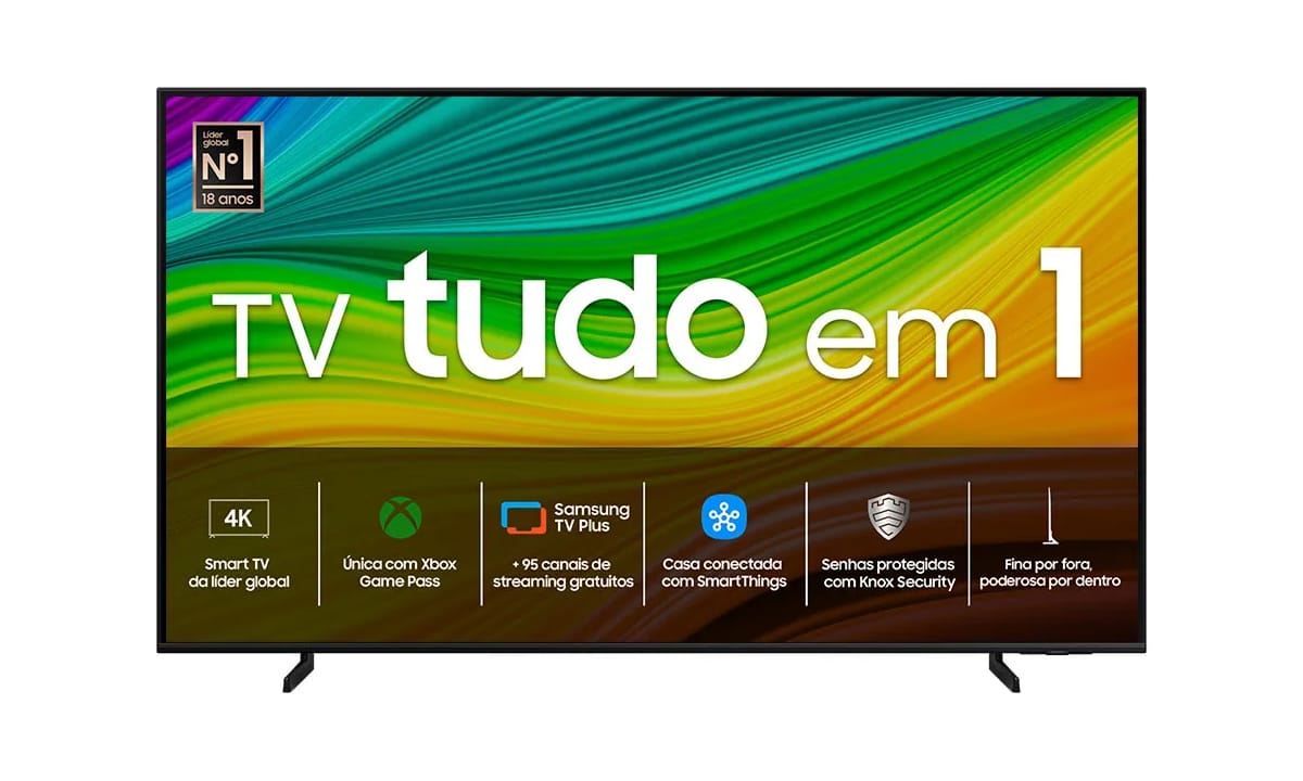 Jogue 1000 games em sua Smart TV Samsung 4K 55″ com 23% de desconto!
