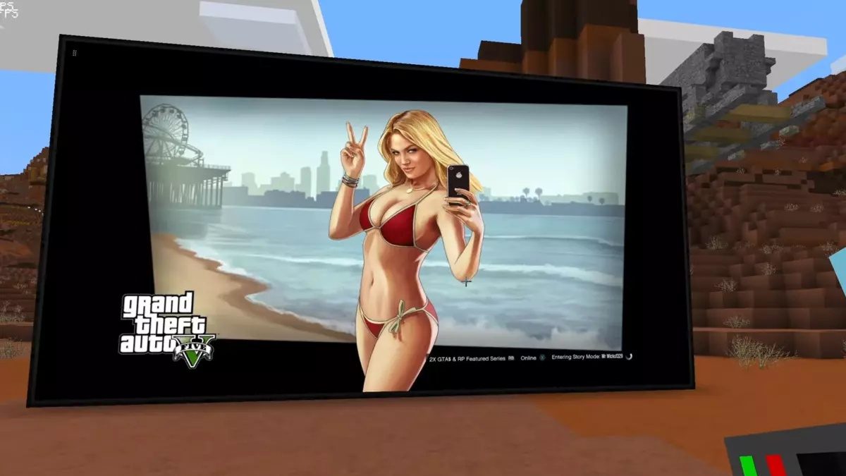 GTA V em tela gigante dentro do Minecraft: Mod surpreende jogadores