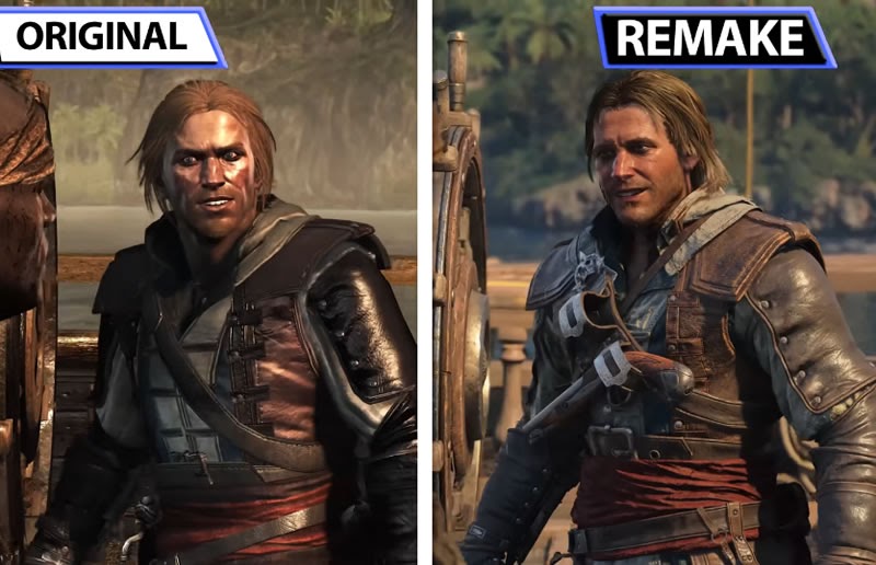 Assassin’s Creed Black Flag vs. Resynced: veja a comparação gráfica entre o original e o remake