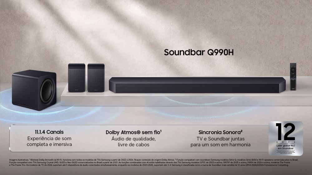 Por que escolher uma soundbar da Samsung?