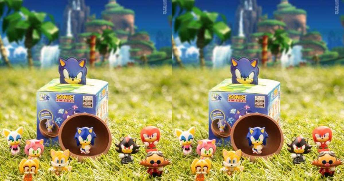 Cacau Show lança coleção especial de chocolates com miniaturas do Sonic