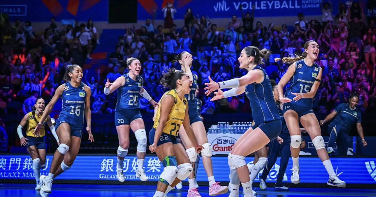 Brasil x Turquia: horário e onde assistir à final da Liga das Nações de Vôlei