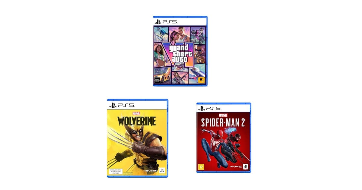 GTA VI, Wolverine e outros jogos de PS5 estão em oferta; confira a lista completa
