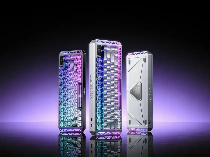 Lenovo lança teclado gamer Legion R7 RT75 com bateria de 8.000 mAh e taxa de atualização de 8K