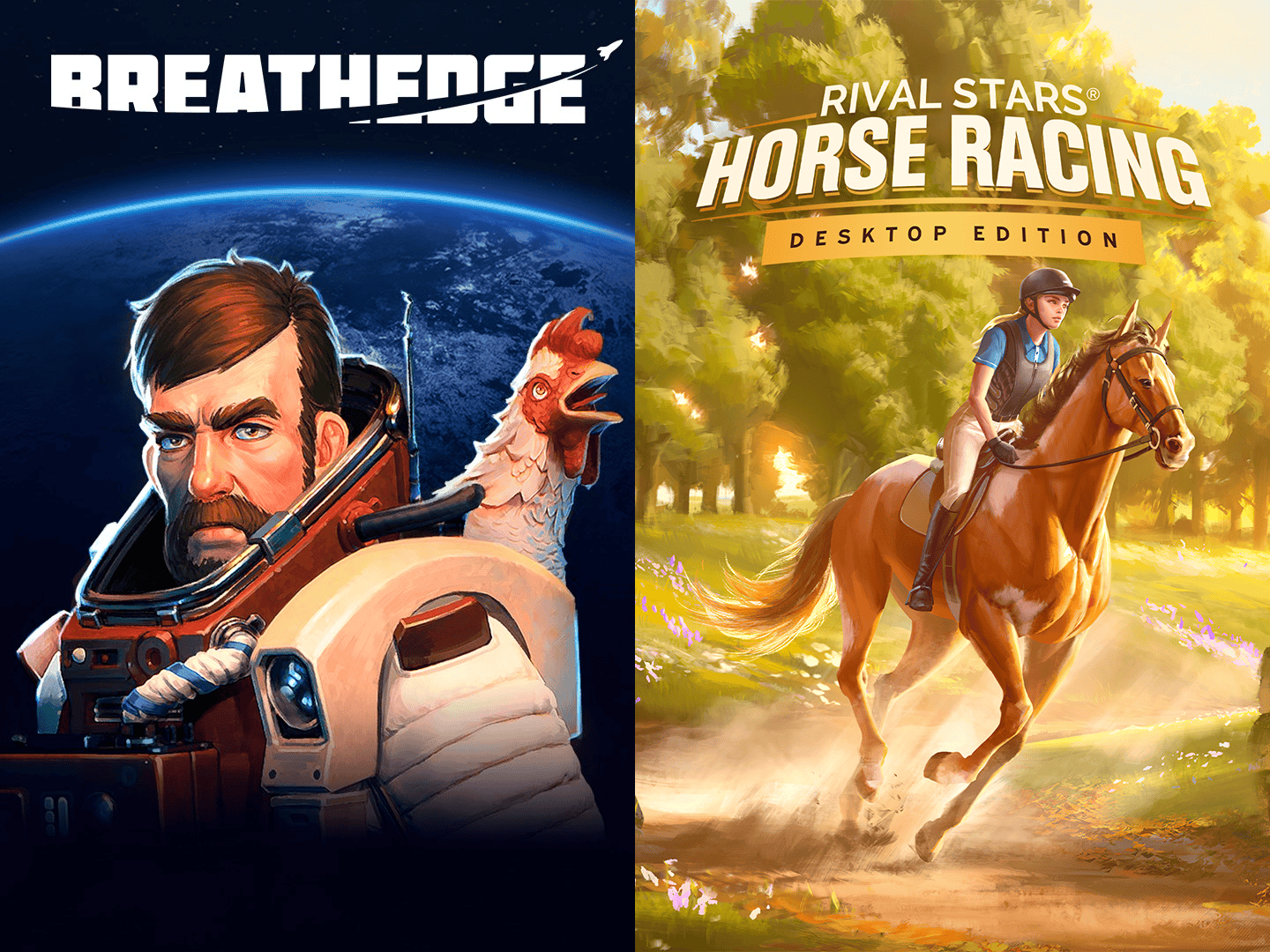 Epic Games oferece Breathedge e Rival Stars Horse Racing de graça; veja como resgatar