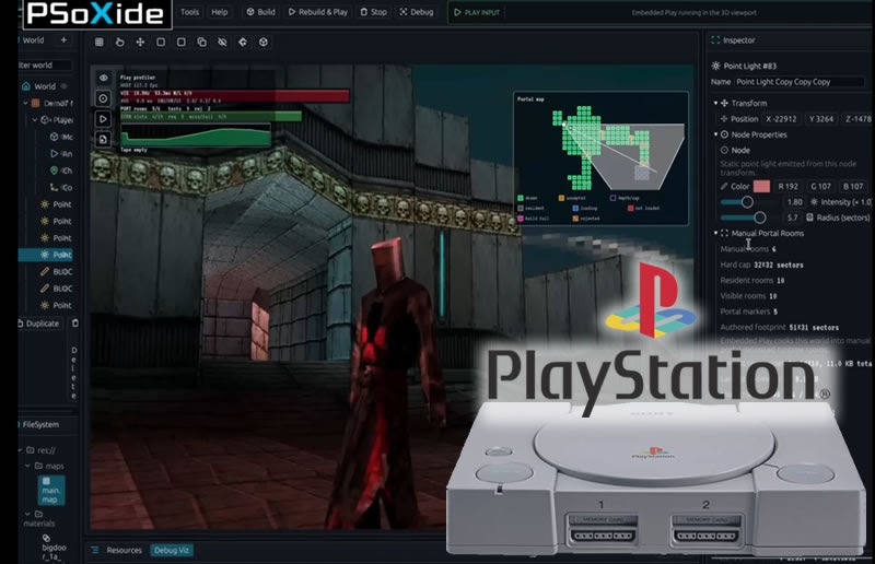 Psoxide: nova ferramenta permite criar jogos para o PlayStation 1 original
