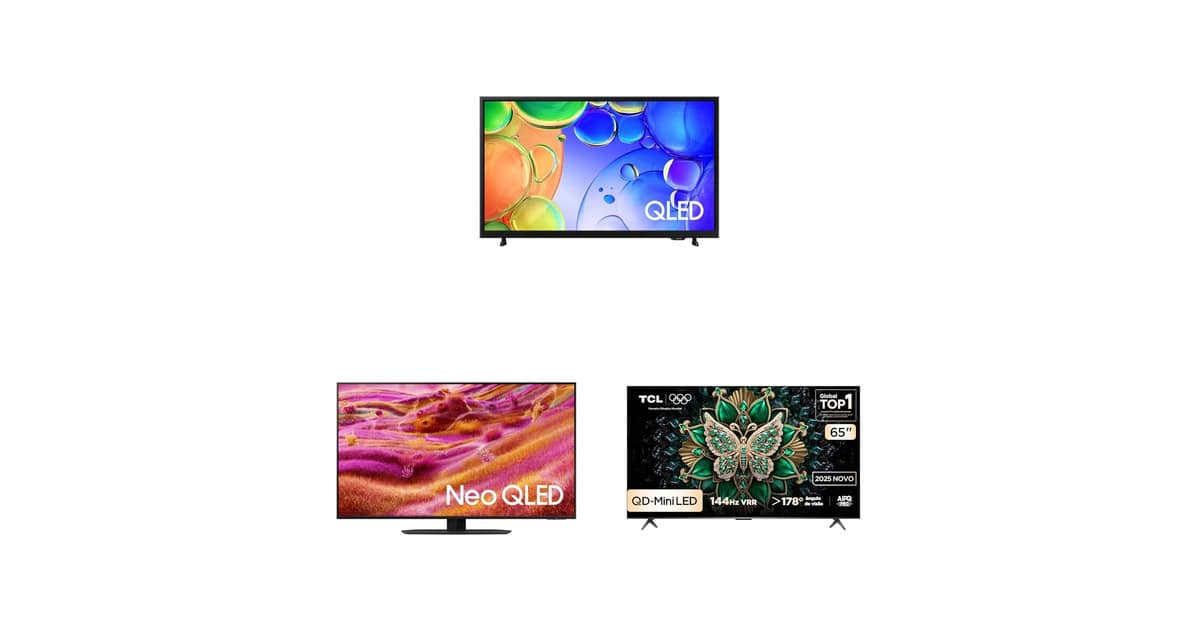 Imagem grande, experiência maior: TVs QLED e Neo QLED em promoção na Amazon