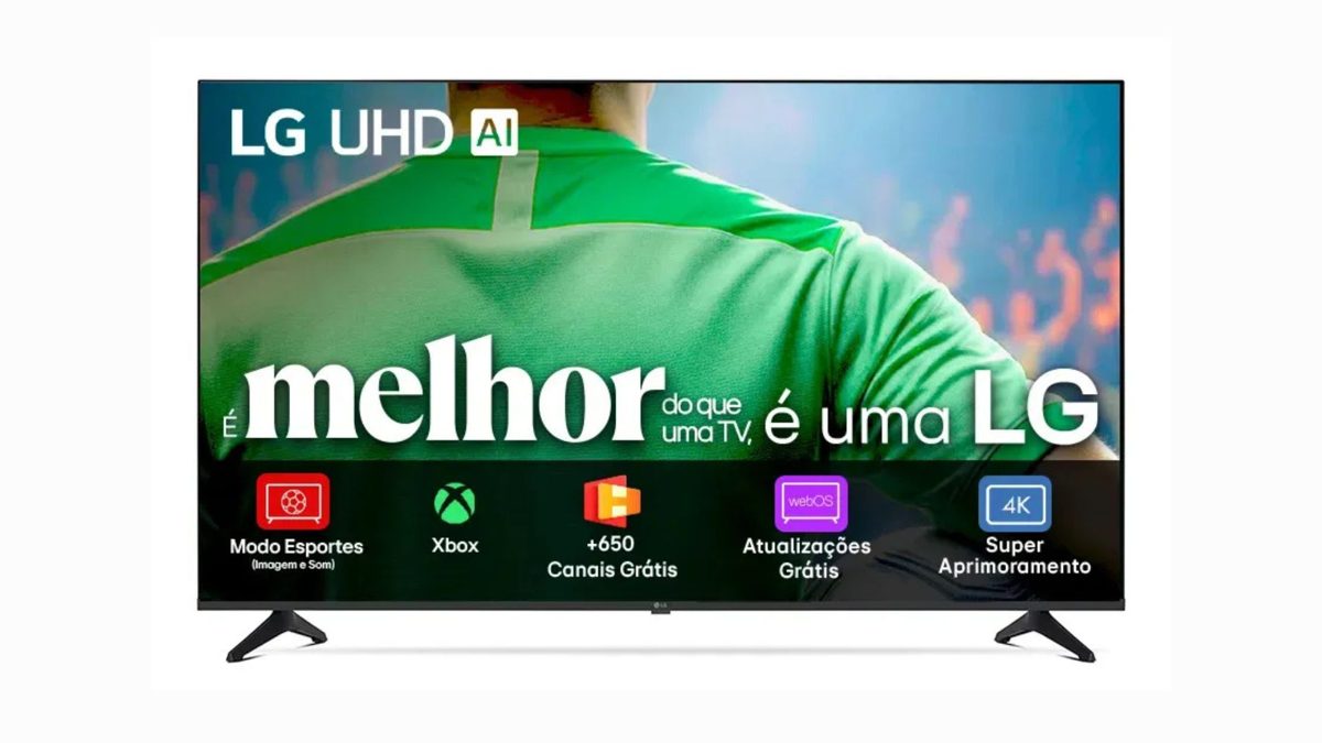LG derruba o preço da Smart TV UHD AI de 50 polegadas com 45% de desconto no Mercado Livre