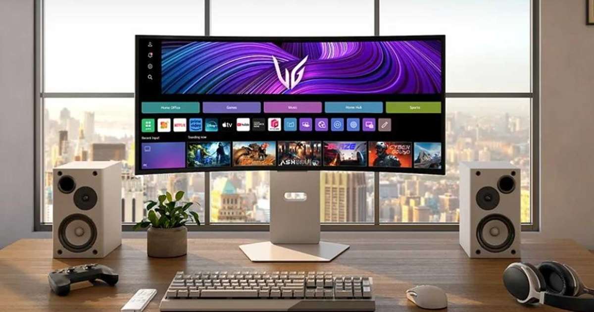 Monitor LG UltraGear OLED de 34 polegadas une games e streaming em um só dispositivo