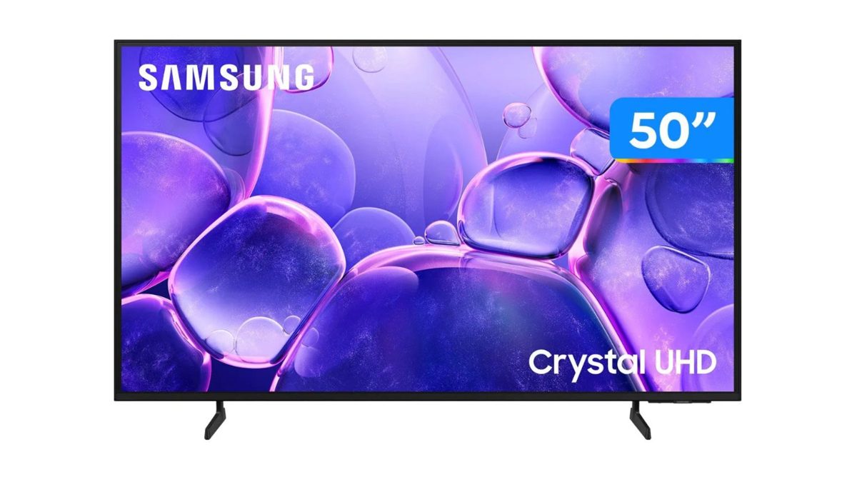 Smart TV Samsung Crystal UHD 4K de 50 polegadas cai para menos de R$ 2 mil com cupom no Mercado Livre