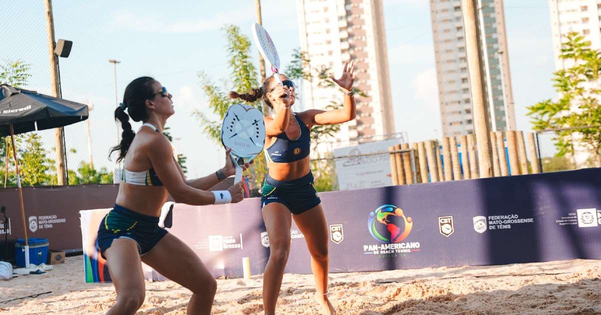 Brasil domina as finais profissionais do Pan-Americano de Beach Tennis em Cuiabá, Mato Grosso