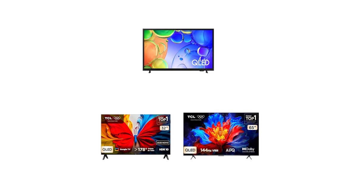 Hora de renovar a sala: veja uma seleção de TVs QLED em promoção na Amazon