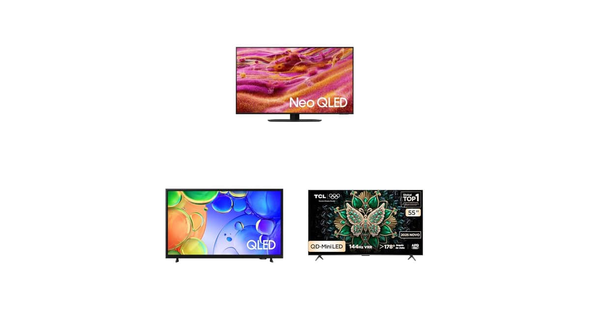 Hora de renovar a sala: selecionamos TVs QLED em promoção na Amazon