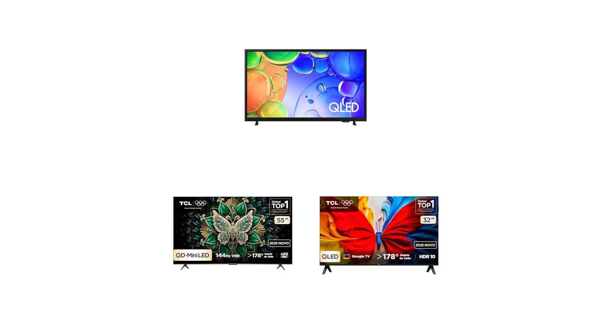 TVs QLED com alta qualidade de imagem estão em promoção na Amazon