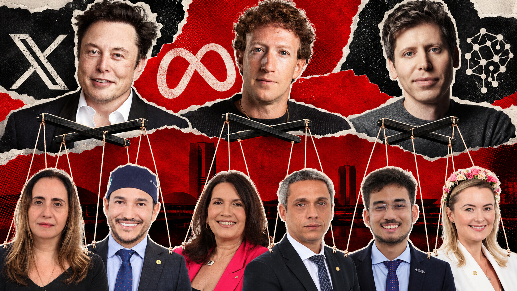 Candidatos ligados às Big Techs nas eleições de 2026