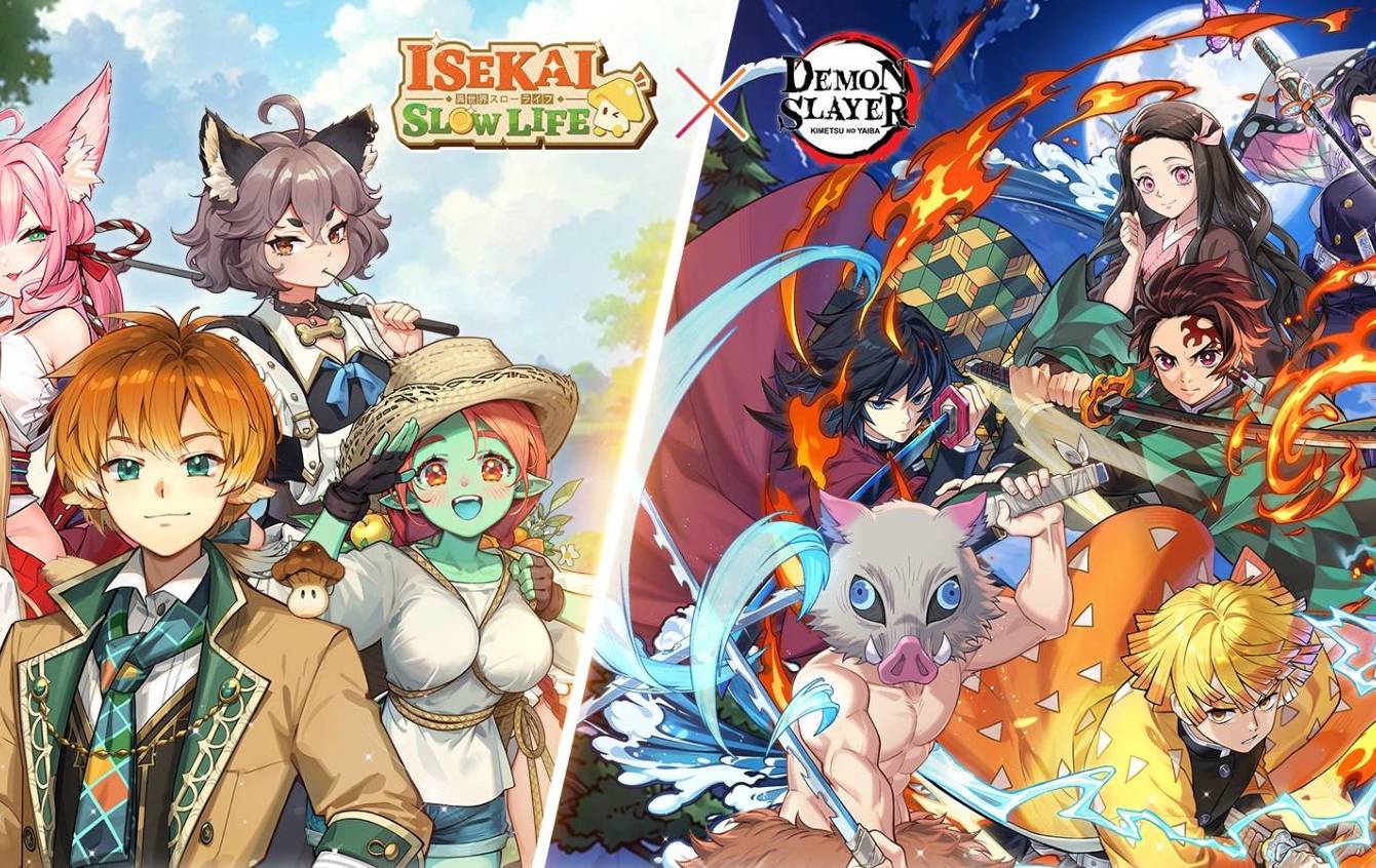 Isekai: Slow Life anuncia colaboração por tempo limitado com o anime Demon Slayer: Kimetsu no Yaiba