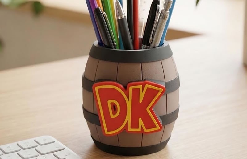 Barril do Donkey Kong: porta-objetos perfeito para decorar e organizar seu espaço