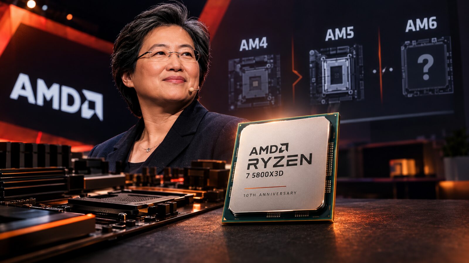 Lisa Su planejou relançar o Ryzen 7 5800X3D como presente final para usuários da plataforma AM4