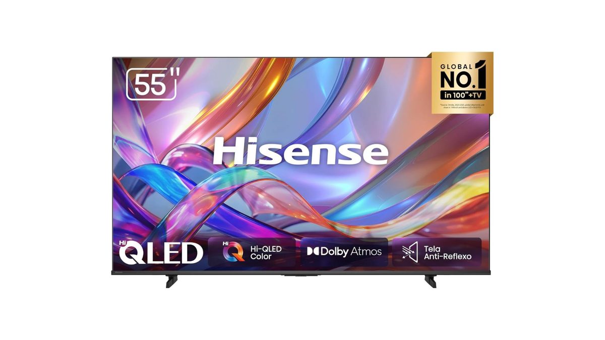 Smart TV Hisense 4K Hi-QLED de 55 polegadas atinge o menor preço do ano na Amazon
