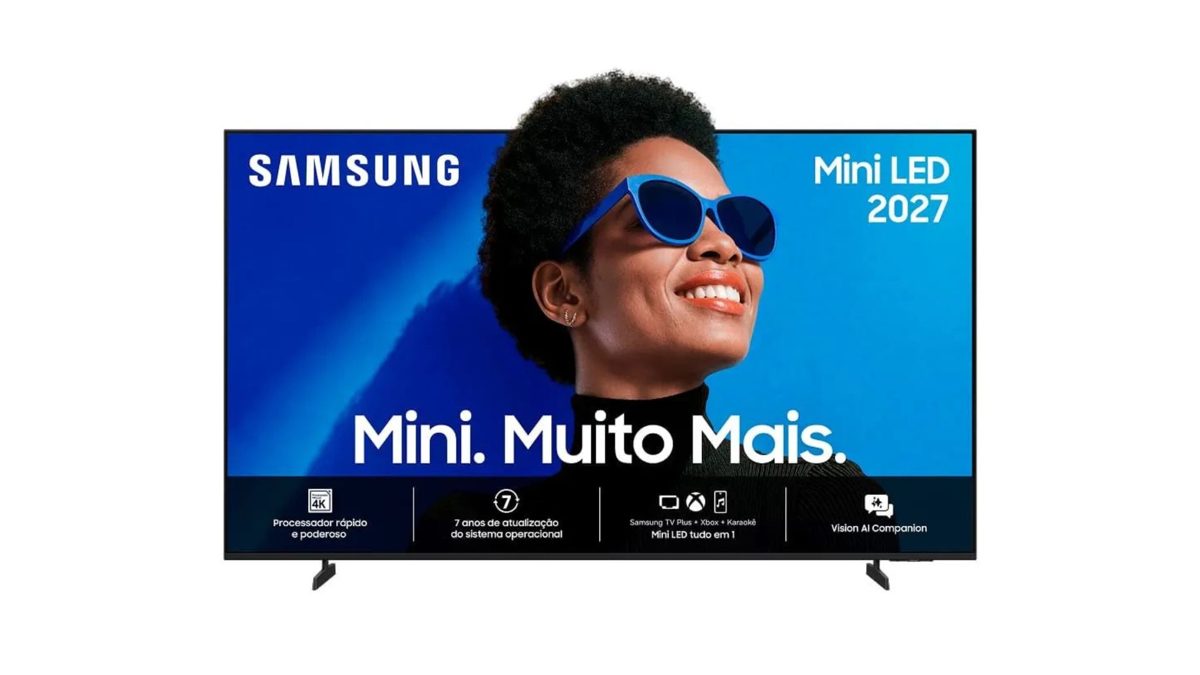 Loja oficial da Samsung antecipa Black Friday e reduz preço de smart TV 65” Mini LED 4K no Mercado Livre