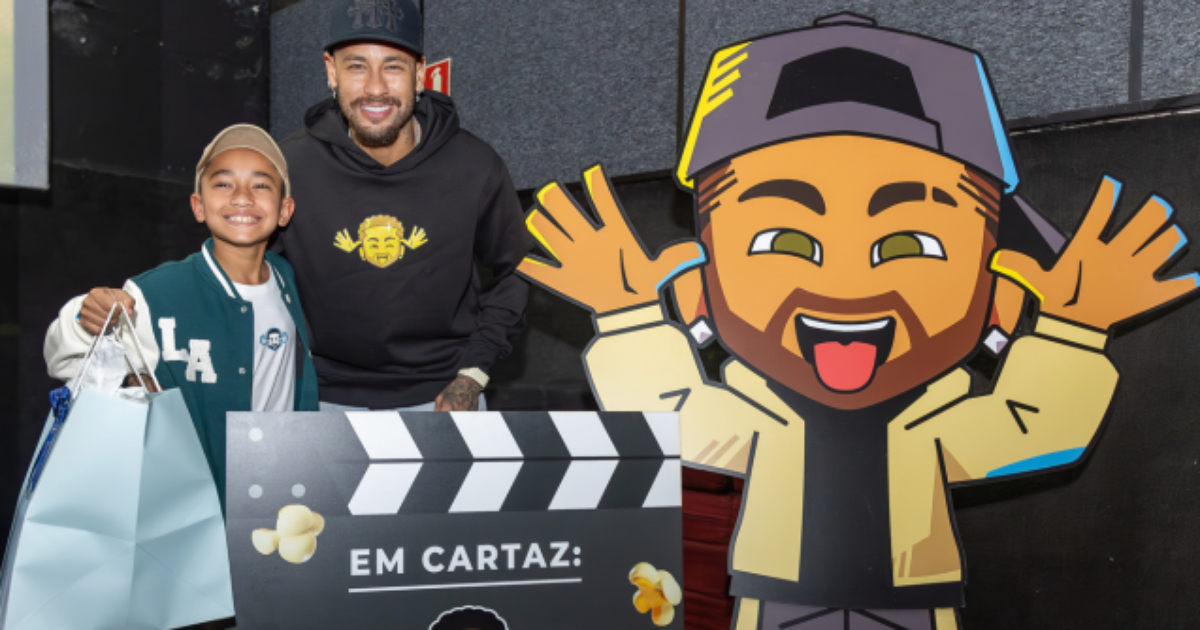 Neymar ganha versão em desenho animado e apresenta personagem ‘Ney Ney’ em Santos, SP